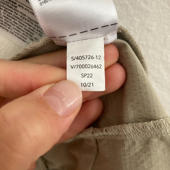 Athleta Trekkie North Jogger Pants Tan Travel Errands Workout Walking Size 12 - Picture 10 of 10